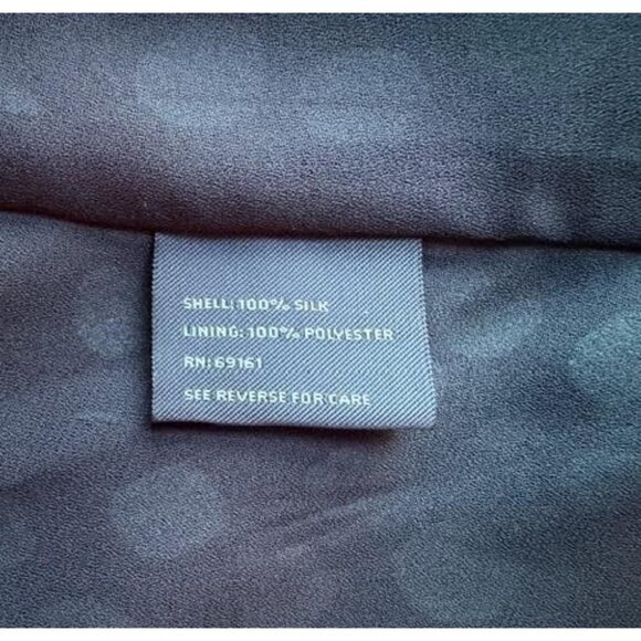 Carlisle Womens 100% Silk Pleated 90s Skirt Sz 6 Black Teal Polka Dot Preppy - Picture 9 of 10